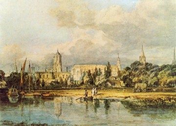 Vue du sud de Christ Church etc. du paysage de Meadows Turner Peinture à l'huile